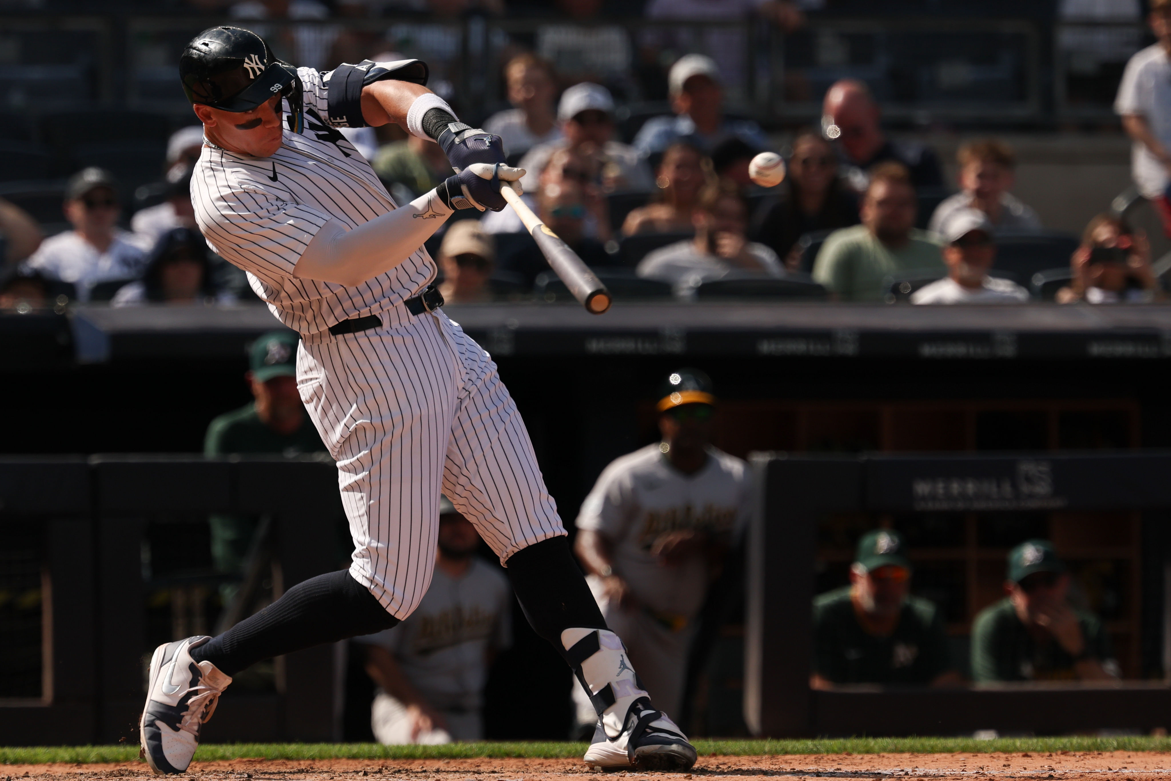 Aaron Judge could send the crowd scrambling for a home run ball (Credits: IMAGN)